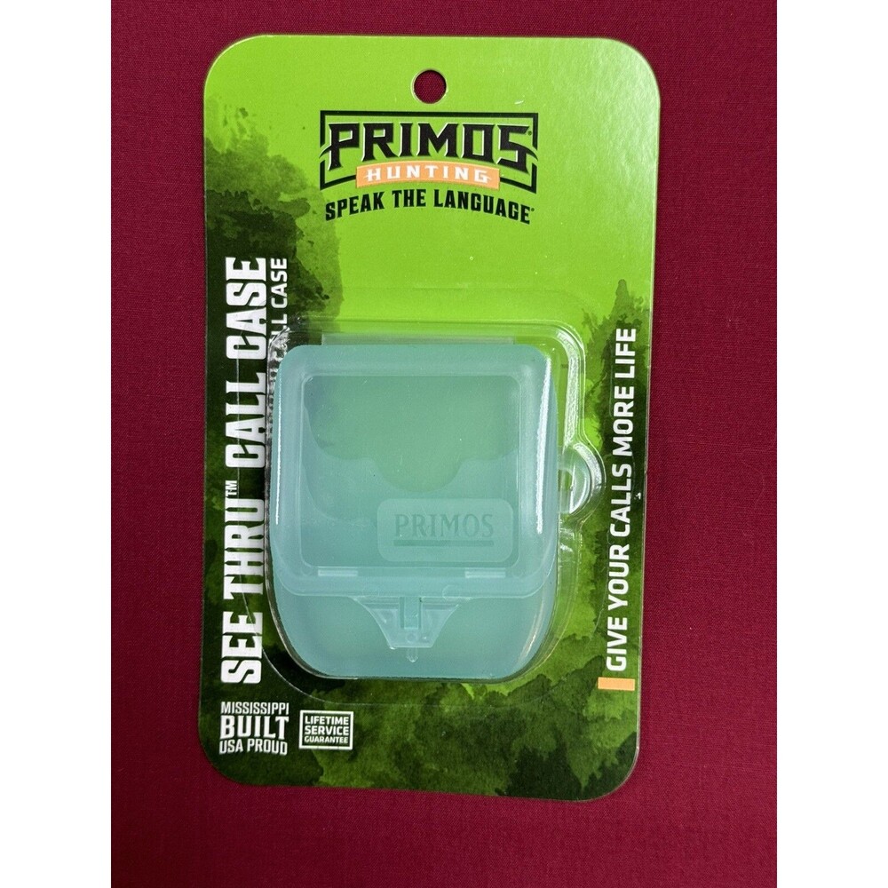 Primos Hunting See Thru Mouth Call Case - Light Blue - NEW